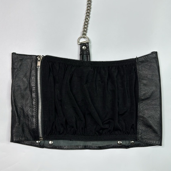 Elegant Moments Leather Lingerie Open Cup Top Size 3X - Picture 6 of 10